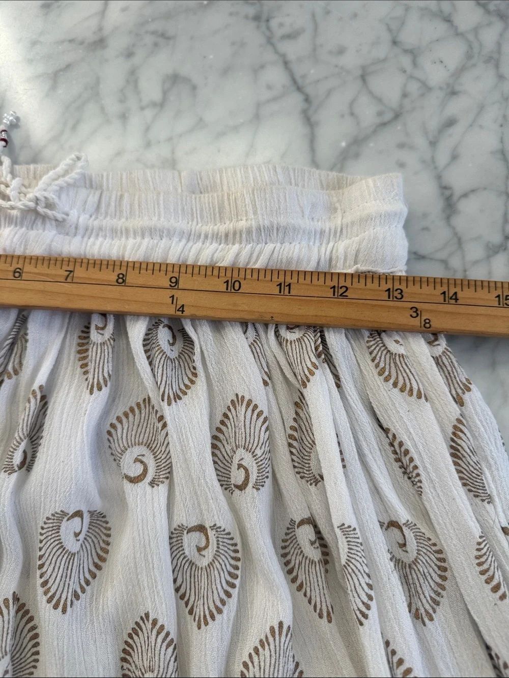 Ethnic Indian Vintage Maxi Skirt Sz M - Picture 9 of 10